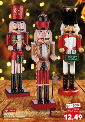 Dziadek do orzechów różne wzory i kolory wys. 35 cm promocja w Kaufland