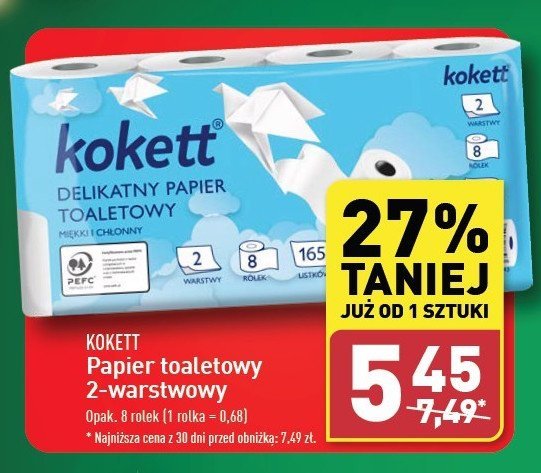 Papier toaletowy Kokett promocja w Aldi