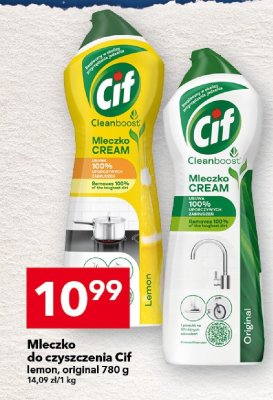 Mleczko do czyszczenia Cif lemon, original 780 g promocja w LEWIATAN