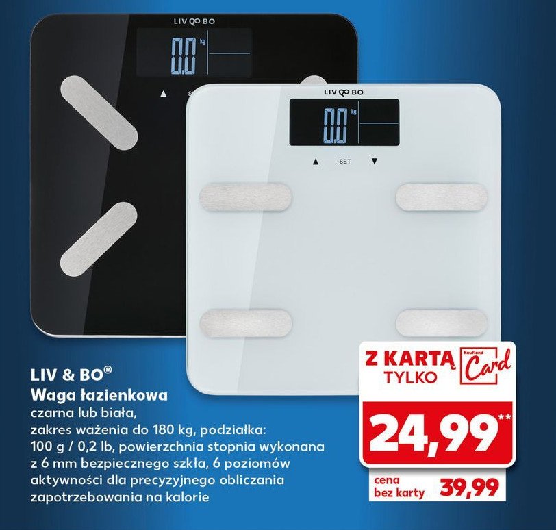 Waga łazienkowa Liv & bo promocja w Kaufland