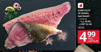 Karp filet ze skórą nacinany promocja w Selgros