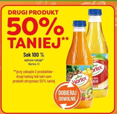 Sok 100% Hortex promocja w POLOmarket