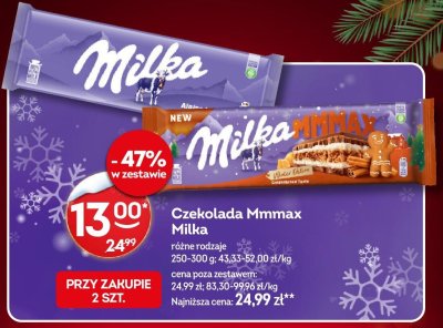 Czekolada Mmmax Milka różne rodzaje promocja w Żabka