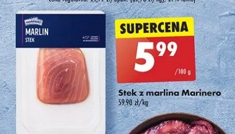 Stek z marlina Marinero promocja