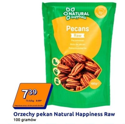 Orzechy pekan Natural Happiness Raw promocja w Action