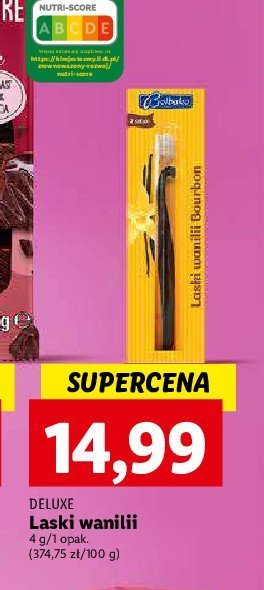 Laski wanilii Belbake promocja