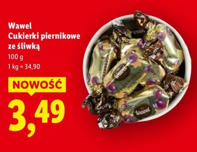Cukierki piernikowe ze śliwką  promocja w Lidl
