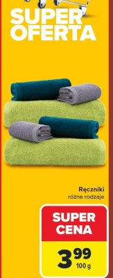 Ręczniki różne rodzaje promocja w Carrefour