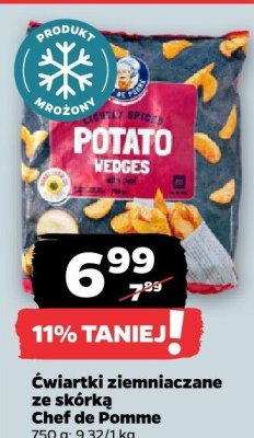 Ćwiartki ziemniaczane ze skórką promocja w Netto