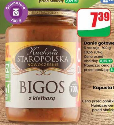 Danie gotowe Bigos z kiełbasą  promocja w Dino