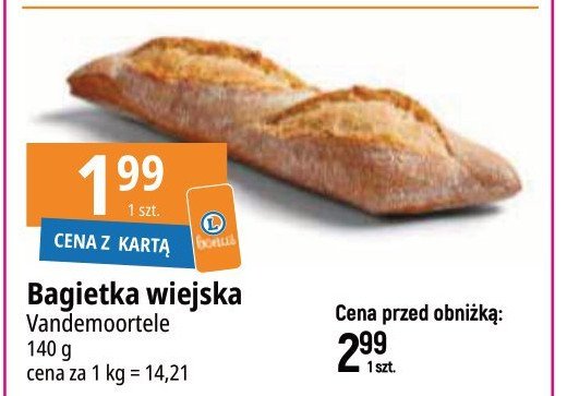 Półbagietka wiejska Vandemoortele promocja