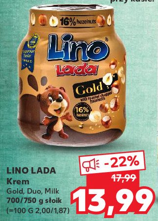Krem orzechowy milk Lino lada promocja