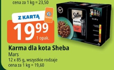 Karma dla kota Sheba Mars promocja w Leclerc