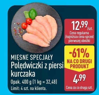 Polędwiczki z piersi kurczaka promocja w Aldi