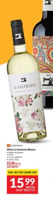 Wino La Sastreria Blanca białe wytrawne promocja w Makro