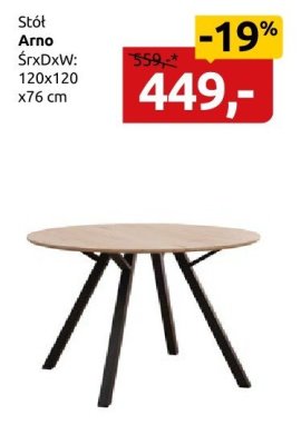 Stół Arno promocja w Black Red White