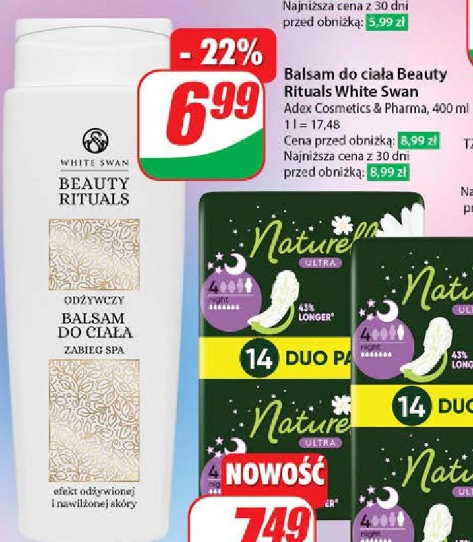 Balsam do ciała beauty rituals White swan promocja