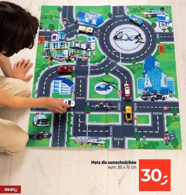 Mata dla samochodzików wym. 80 x 70 cm promocja w Dealz
