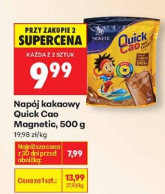 Napój kakaowy Quick Cao 500g promocja w Biedronka