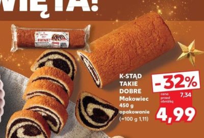 Makowiec 450 g opakowanie promocja w Kaufland