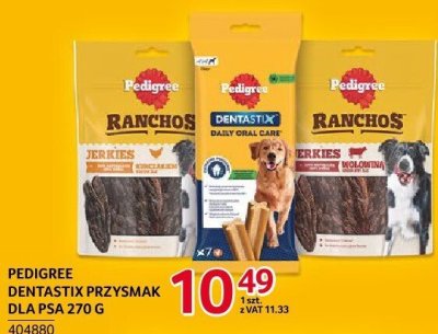 Przysmak dla psa Pedigree Ranchos 70 g z kurczakiem, z wołowiną promocja w Selgros
