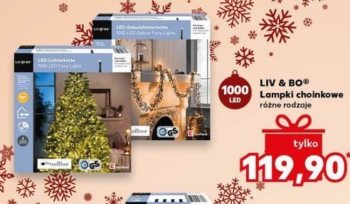 Lampki choinkowe 1000 led Liv & bo promocja w Kaufland