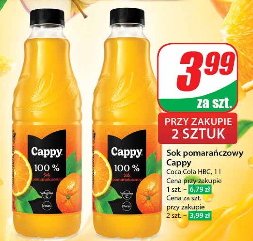 Sok pomarańczowy Cappy promocja w Dino