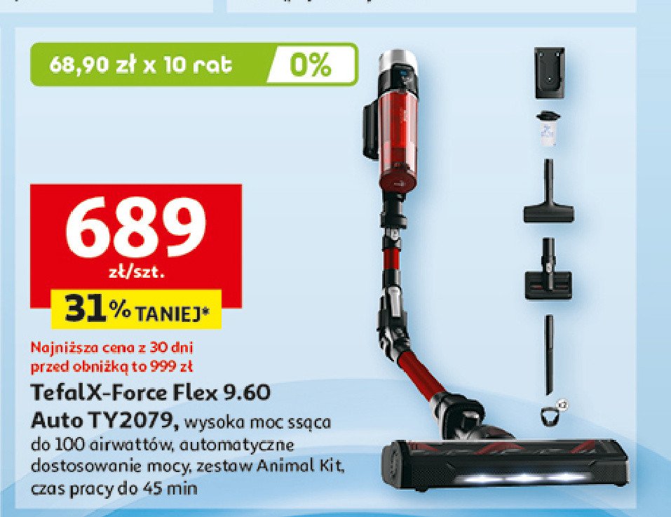 Odkurzacz pionowy ty2079 Tefal promocja