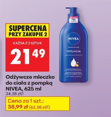 Odżywcze mleczko do ciała z pompką  promocja w Biedronka