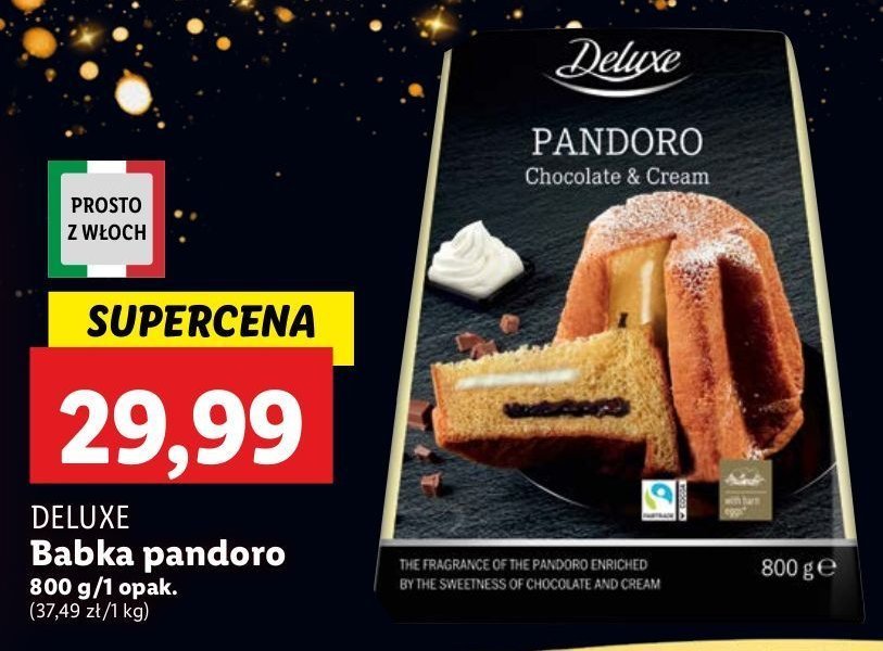 Babka pandoro Deluxe promocja