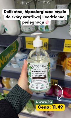 Mydło hipoalergiczne szare bezzapachowe promocja w Kaufland