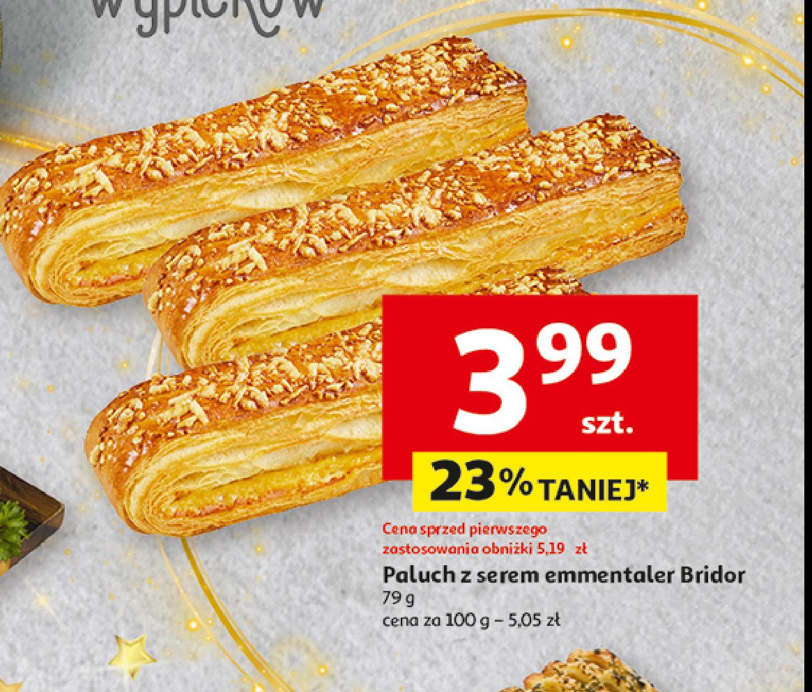 Paluch z serem emmentaler Bridor promocja w Auchan