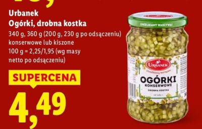 Ogórki drobna kostka kiszone promocja w Lidl