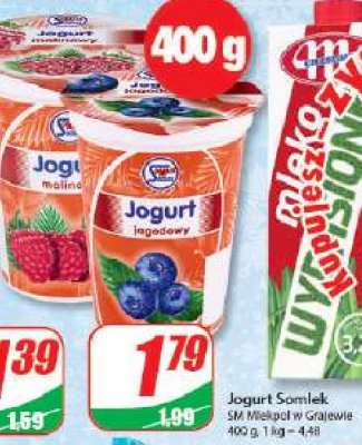 Jogurt jagoda Somlek promocja
