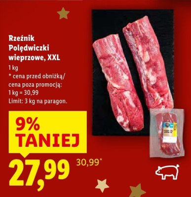Polędwiczki wieprzowe XXL promocja w Lidl