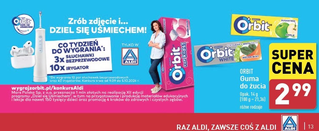 Guma do żucia listki Orbit for kids promocja