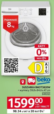 Suszarka Beko BM3T3820W promocja w Selgros
