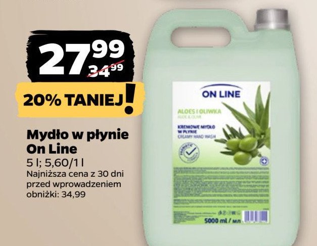 Mydło w płynie aloes i oliwka On line promocja