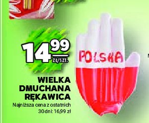 Dmuchana rękawica kibica promocja