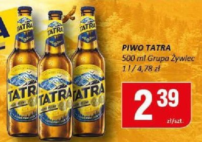 Piwo TATRA promocja w Chorten