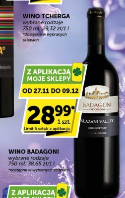 Wino Badagoni wybrane rodzaje promocja w ABC