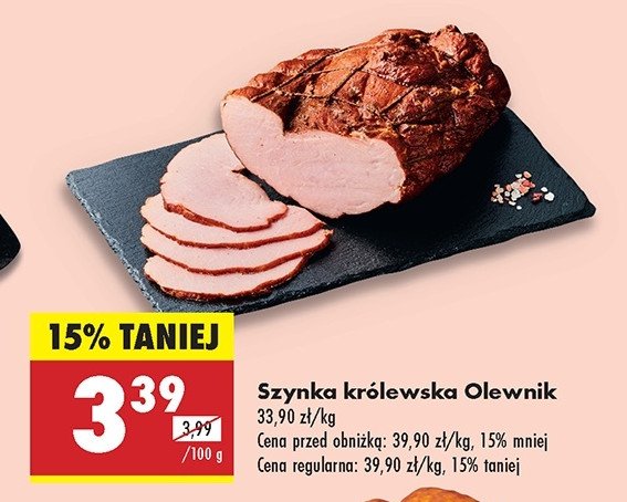 Szynka królewska Olewnik promocja w Biedronka