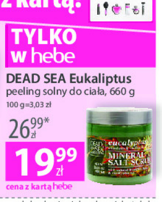 Peeling solny do ciała eukaliptus Dead sea collection promocja
