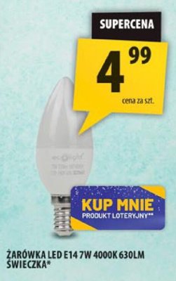 Żarówka LED E14 7W 4000K 630lm Świeczka promocja w Arhelan