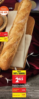 Bagietka duża promocja w Biedronka