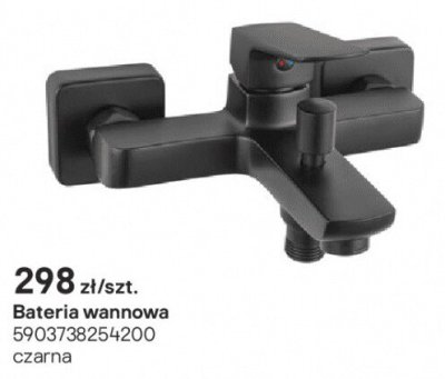 Bateria wannowa Azzuro Ecologica czarna promocja w Castorama