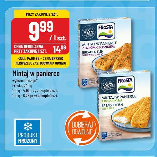 Mintaj w panierce z dzikim czosnkiem Frosta promocja w POLOmarket