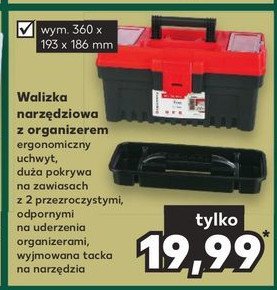 Walizka narzędziowa z organizerem 360 x 193 x 186 mm promocja