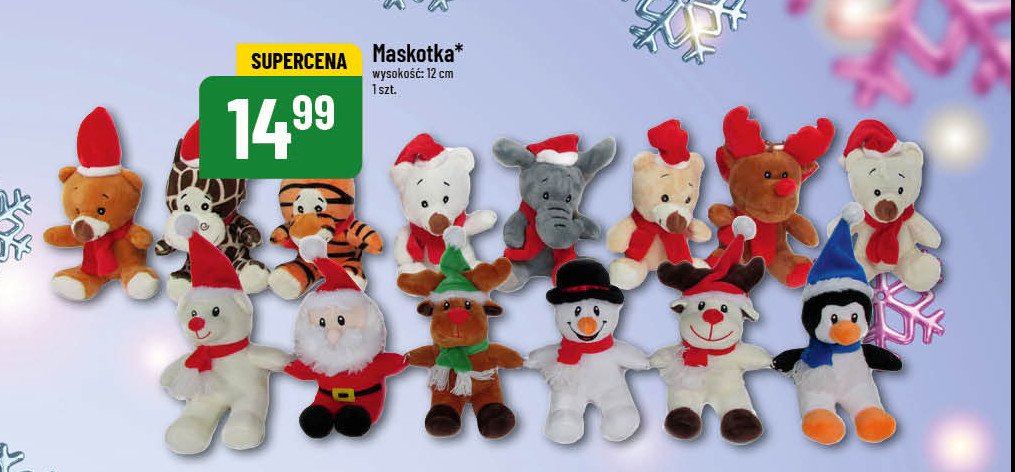 Maskotka żyrafa 12 cm promocja