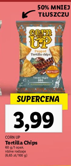 Chipsy tortilla o smaku texas bbq Corn up promocja